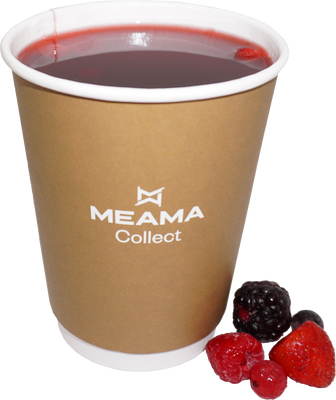 Hot fresh berry tea