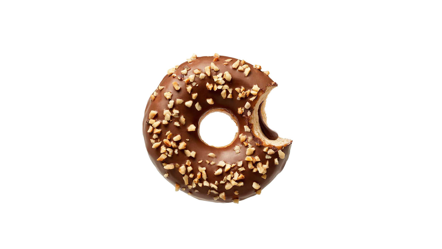 დონატი ნუტზილა თხილის შიგთავსით