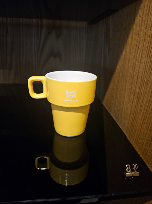 Porcelain cup - yellow