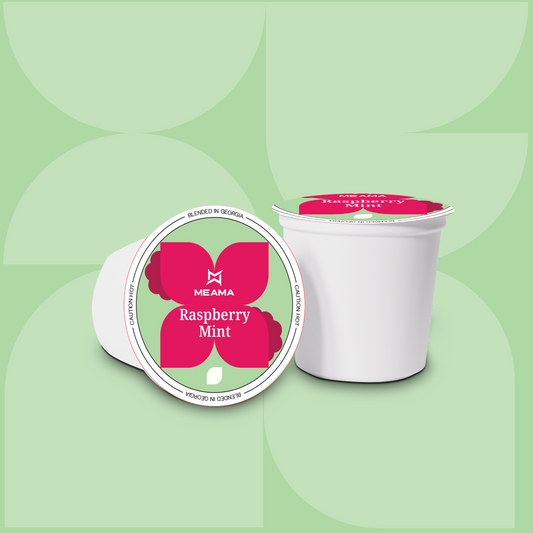 Raspberry with mint