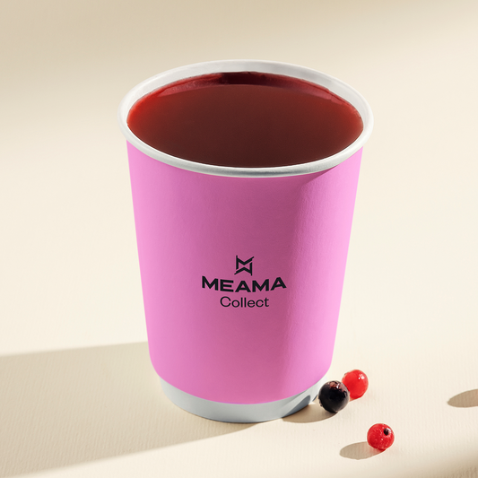 Hot fresh berry tea