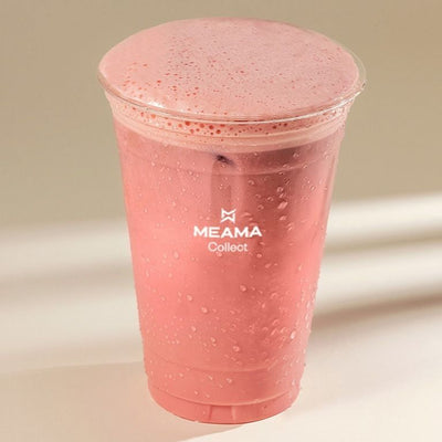 Strawberry iced latte