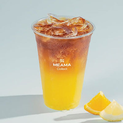 Iced coffee with citrus