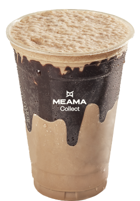 Frappe with chocolate and banana