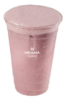 Strawberry iced latte